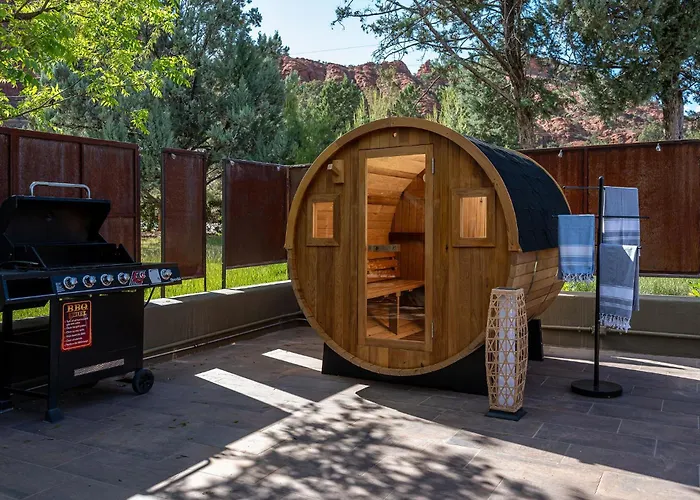 Wellness, Stargazing, Red Rocks Views Ferienhaus *