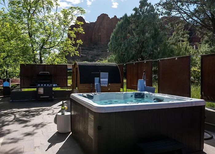 Wellness, Stargazing, Red Rocks Views Ferienhaus *